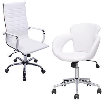 sillas blancas de escritorio
